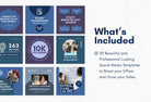 Ladystrategist 30 Education Instagram Post Canva Templates V2 instagram canva templates social media templates etsy free canva templates