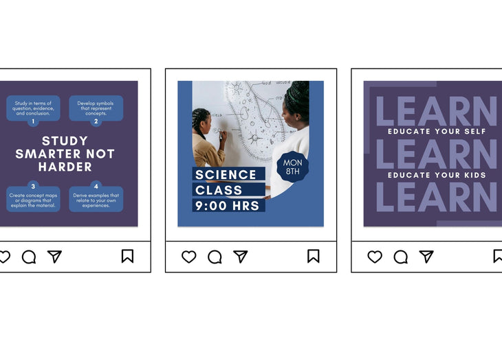 Ladystrategist 30 Education Instagram Post Canva Templates V2 instagram canva templates social media templates etsy free canva templates