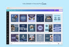 Ladystrategist 30 Education Instagram Post Canva Templates V2 instagram canva templates social media templates etsy free canva templates