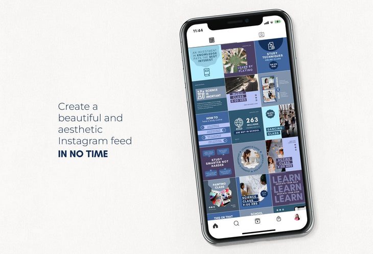Ladystrategist 30 Education Instagram Post Canva Templates V2 instagram canva templates social media templates etsy free canva templates