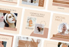 Ladystrategist 30 Esthetician Instagram Post Canva Templates instagram canva templates social media templates etsy free canva templates