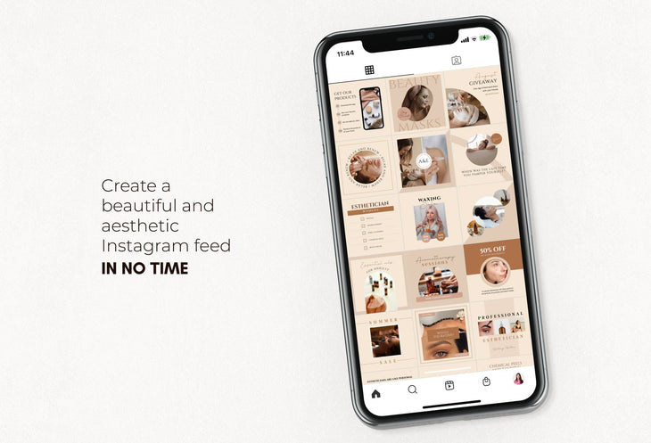 Ladystrategist 30 Esthetician Instagram Post Canva Templates instagram canva templates social media templates etsy free canva templates