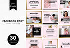 Ladystrategist 30 Facebook Post Canva Templates instagram canva templates social media templates etsy free canva templates