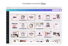 Ladystrategist 30 Facebook Post Canva Templates instagram canva templates social media templates etsy free canva templates