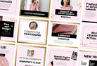 Ladystrategist 30 Facebook Post Canva Templates instagram canva templates social media templates etsy free canva templates