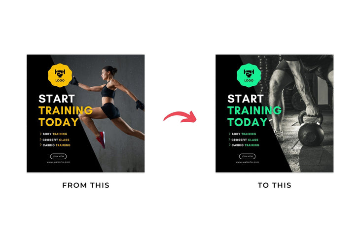 Ladystrategist 30 Fitness Instagram Engagement Post Canva Templates instagram canva templates social media templates etsy free canva templates
