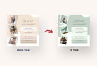 Ladystrategist 30 Fitness Instagram Post Canva Templates instagram canva templates social media templates etsy free canva templates