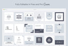 Ladystrategist 30 Funny Real Estate - Instagram Post Canva Templates instagram canva templates social media templates etsy free canva templates