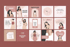 Ladystrategist 30 Girl Boss Instagram Engagement Posts Canva Templates instagram canva templates social media templates etsy free canva templates
