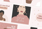 Ladystrategist 30 Girl Boss Instagram Engagement Posts Canva Templates instagram canva templates social media templates etsy free canva templates