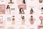 Ladystrategist 30 Girl Boss Instagram Engagement Posts Canva Templates instagram canva templates social media templates etsy free canva templates