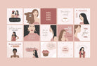 Ladystrategist 30 Girl Boss Instagram Engagement Posts Canva Templates instagram canva templates social media templates etsy free canva templates