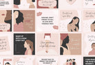 Ladystrategist 30 Girl Boss Instagram Engagement Posts Canva Templates Pack 02 instagram canva templates social media templates etsy free canva templates