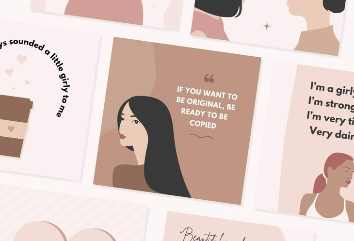 Ladystrategist 30 Girl Boss Instagram Engagement Posts Canva Templates Pack 02 instagram canva templates social media templates etsy free canva templates