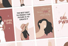 Ladystrategist 30 Girl Boss Instagram Stories - Editable Canva Template Pack 02 instagram canva templates social media templates etsy free canva templates