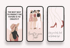Ladystrategist 30 Girl Boss Instagram Stories - Editable Canva Template Pack 02 instagram canva templates social media templates etsy free canva templates