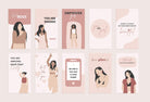 Ladystrategist 30 Girl Boss Instagram Stories Quotes instagram canva templates social media templates etsy free canva templates
