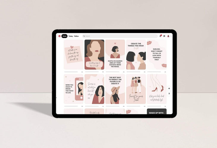Ladystrategist 30+ Girl Boss Pins - Editable Canva Templates Pack 02 instagram canva templates social media templates etsy free canva templates