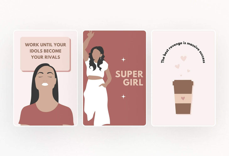 Ladystrategist 30+ Girl Boss Pins - Editable Canva Templates Pack 02 instagram canva templates social media templates etsy free canva templates