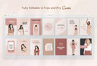 Ladystrategist 30+ Girl Boss Pins Quotes - Editable Canva Templates instagram canva templates social media templates etsy free canva templates