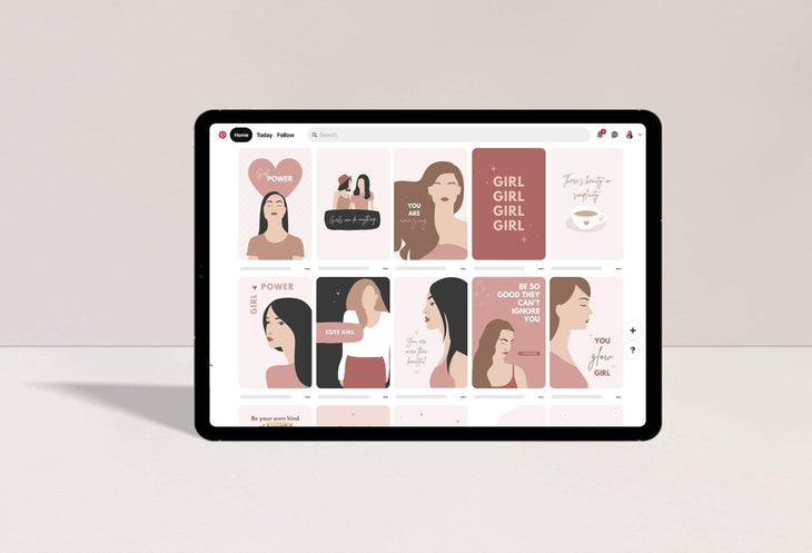 Ladystrategist 30+ Girl Boss Pins Quotes - Editable Canva Templates instagram canva templates social media templates etsy free canva templates