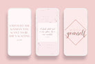 Ladystrategist 30 Instagram Engagement Stories - Rose Gold Pack 02 instagram canva templates social media templates etsy free canva templates