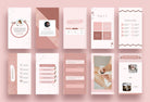 Ladystrategist 30 Instagram Engagement Stories - Rose Gold Pack 02 instagram canva templates social media templates etsy free canva templates