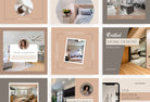 Ladystrategist 30 Interior Designer Instagram Post Canva Templates V2 instagram canva templates social media templates etsy free canva templates