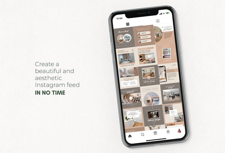 Ladystrategist 30 Interior Designer Instagram Post Canva Templates V2 instagram canva templates social media templates etsy free canva templates