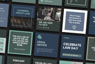 Ladystrategist 30 Law Instagram Post Canva Templates V2 instagram canva templates social media templates etsy free canva templates