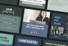 Ladystrategist 30 Law Instagram Post Canva Templates V2 instagram canva templates social media templates etsy free canva templates