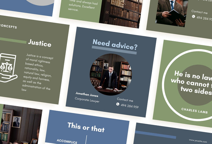 Ladystrategist 30 Law Instagram Post Canva Templates V3 instagram canva templates social media templates etsy free canva templates