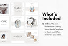 Ladystrategist 30 Luxurious Lifestyle Instagram Post Canva Templates V2 instagram canva templates social media templates etsy free canva templates