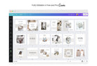 Ladystrategist 30 Luxurious Lifestyle Instagram Post Canva Templates V2 instagram canva templates social media templates etsy free canva templates