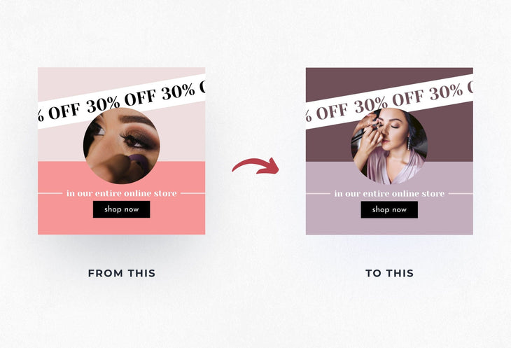 Ladystrategist 30 Makeup Instagram Post Canva Templates V3 instagram canva templates social media templates etsy free canva templates
