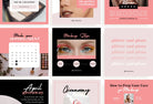 Ladystrategist 30 Makeup Instagram Post Canva Templates V3 instagram canva templates social media templates etsy free canva templates