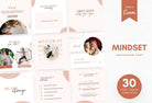 Ladystrategist 30 Mindset Instagram Post Canva Templates instagram canva templates social media templates etsy free canva templates