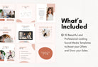 Ladystrategist 30 Mindset Instagram Post Canva Templates instagram canva templates social media templates etsy free canva templates