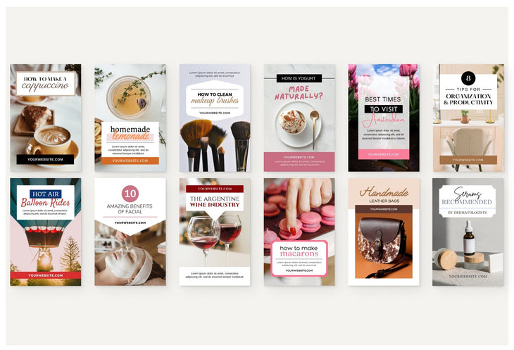 Ladystrategist 30 Modern Pinterest Canva Template Bundle instagram canva templates social media templates etsy free canva templates
