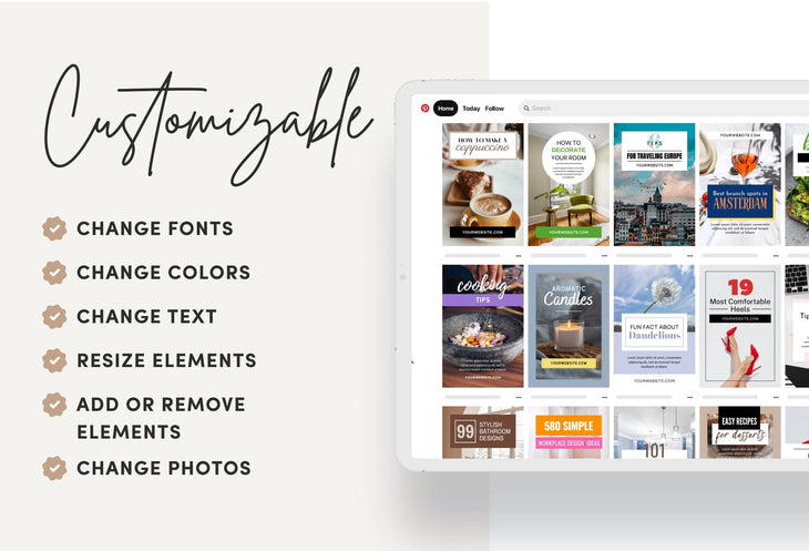 Ladystrategist 30 Modern Pinterest Canva Template Bundle instagram canva templates social media templates etsy free canva templates