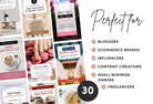Ladystrategist 30 Modern Pinterest Canva Template Bundle instagram canva templates social media templates etsy free canva templates