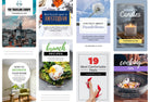 Ladystrategist 30 Modern Pinterest Canva Template Bundle instagram canva templates social media templates etsy free canva templates