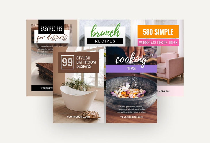 Ladystrategist 30 Modern Pinterest Canva Template Bundle instagram canva templates social media templates etsy free canva templates