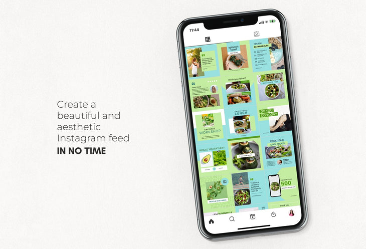 Ladystrategist 30 Nutrition Instagram Post Canva Templates V2 instagram canva templates social media templates etsy free canva templates