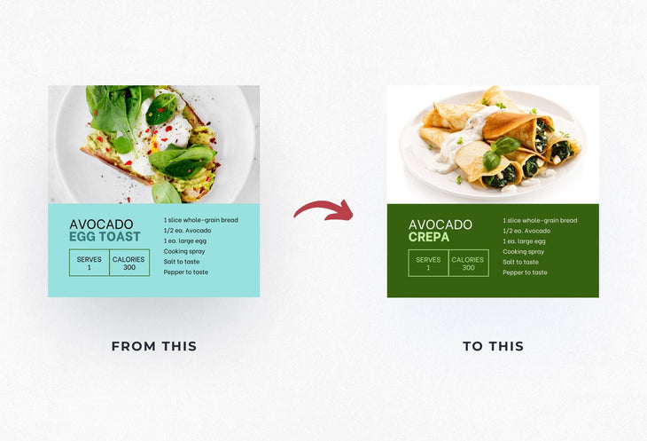 Ladystrategist 30 Nutrition Instagram Post Canva Templates V2 instagram canva templates social media templates etsy free canva templates