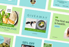 Ladystrategist 30 Nutrition Instagram Post Canva Templates V2 instagram canva templates social media templates etsy free canva templates