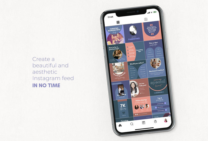 Ladystrategist 30 Parenting Instagram Post Canva Templates instagram canva templates social media templates etsy free canva templates