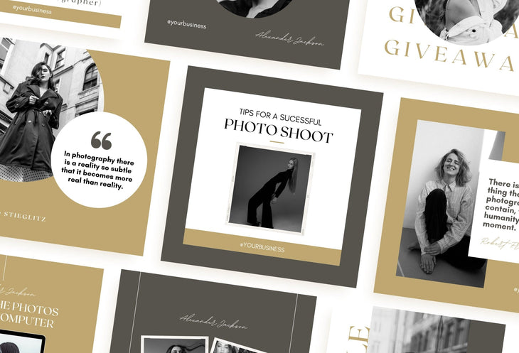 Ladystrategist 30 Photographers Instagram Post Canva Templates V2 instagram canva templates social media templates etsy free canva templates