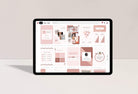 Ladystrategist 30+ Pinterest Engagement Pins - Editable Canva Templates Rose Gold V2 instagram canva templates social media templates etsy free canva templates