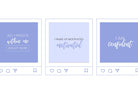 Ladystrategist 30 Positive Affirmations Instagram Post Canva Templates instagram canva templates social media templates etsy free canva templates